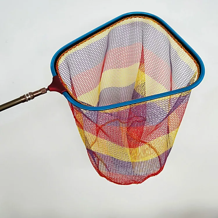 

Big Fish Grille Large-Webs Thick Aluminum Alloy Mesh One-piece Triangular Ring Grille Fishing Dip Net Outdoor Supplies