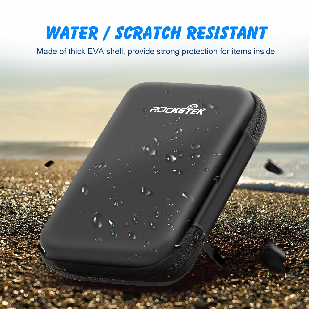 Rocketek carrying case external hard disk Protection Storage Bag for 2.5\