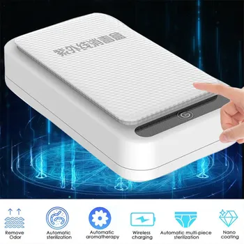 

EPULA Mobile Phone USB UV-Ultraviolet Light Sterilizer Disinfection Storage Box For Face Mask toothbrush For Phone Storage Box