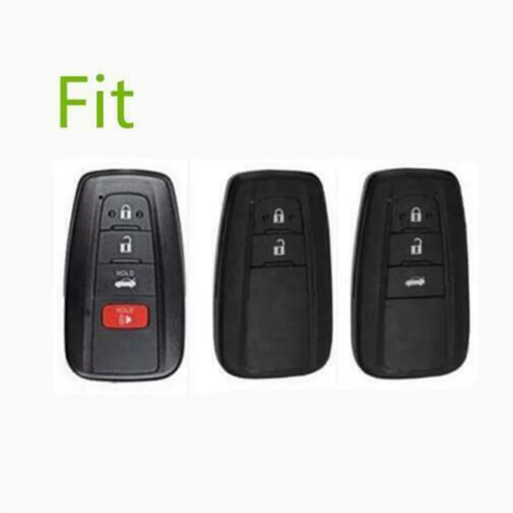 Для Toyota RAV4 автомобильный чехол для ключей, черный устойчивый к царапинам корпус, умный протектор цепи кольцо из цинкового сплава