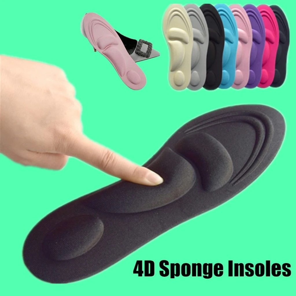3D Shoe Insoles Memory Foam Thick Sponge Cushion DIY Cutting for Men Women