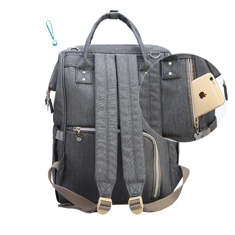 Disney Mickey Minnie Travel Mummy Backpack  Maternidade Waterproof Stroller Bag USB Baby Bottle Warmer Diaper Bag Backpack