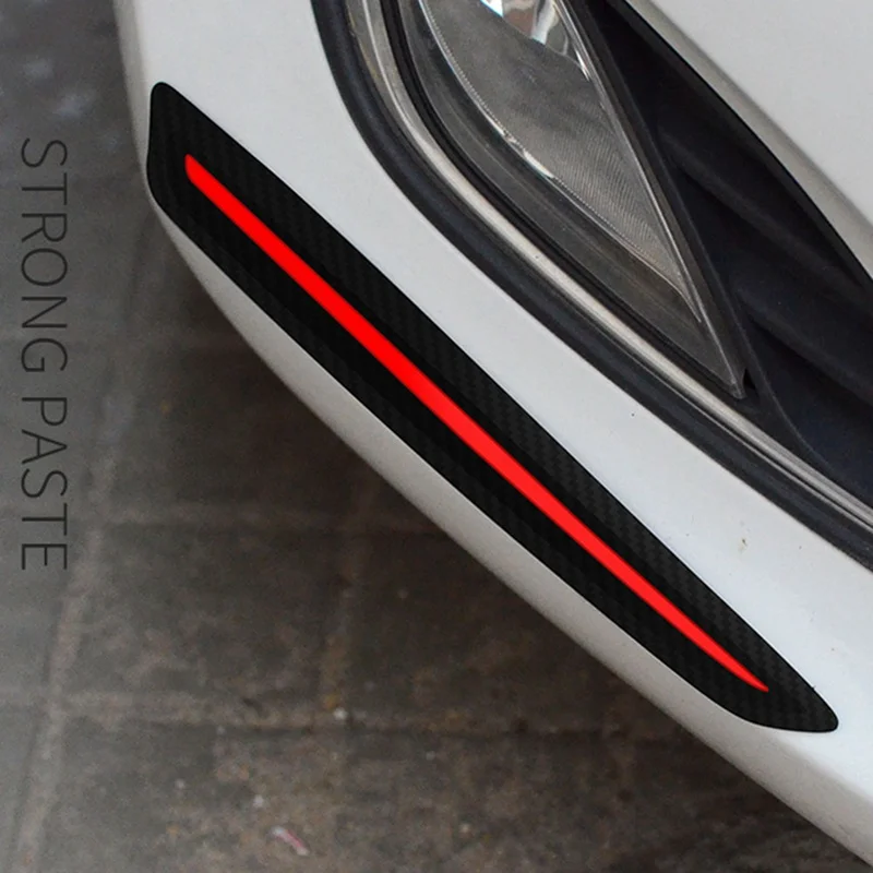 

Car Sticker Bumper Scratch Protection For porsche Car Front/Rear Edge Corner Guard Scratch Protection Decoration Strips 2pcs