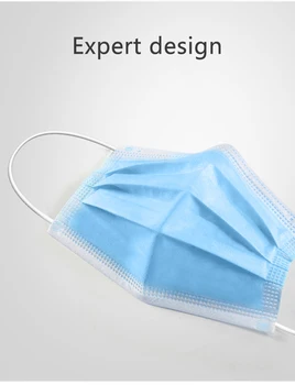 

Anti-Pollution 3 Laye Mask dust protection Masks Disposable Face Masks Elastic Ear Loop Disposable Dust Filter Mouth Mask