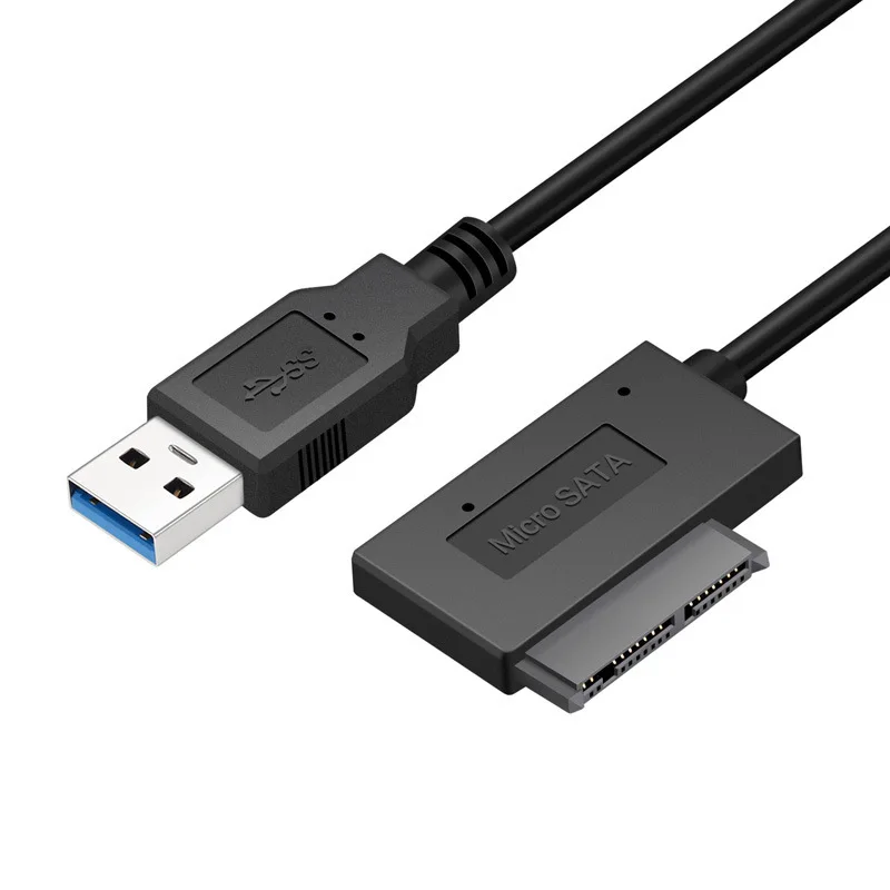 USB 3.0-마이크로 SATA 어댑터 케이블, 1 8 인치 HDD SSD 컨버터 코드, USB3.0-16 핀 Msata 7 + 9 핀 USB 3.0-마이크로 SATA 어댑터