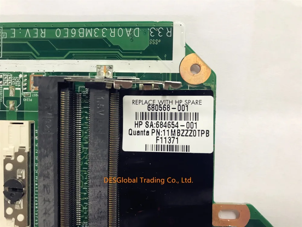 Материнская плата 680568-001 684654-001 аккумулятор большой емкости DA0R33MB6E0 для hp павильон G4-2000 G6-2000 G7-2000 Материнская плата ноутбука HM76 DDR3 полностью протестирована