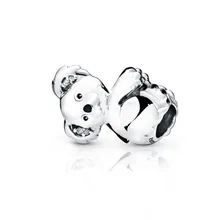 Новинка, зимние серебряные бусины 925 пробы, коала, шарм, подходят к оригиналу, Пандора, браслеты для женщин, сделай сам, ювелирные изделия