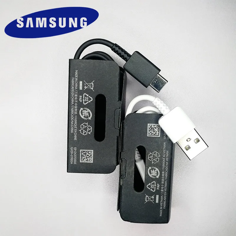 Кабель Samsung S10 Type C 100 см 2A кабель для быстрой зарядки Galaxy S8 S9 Plus A30 A50 A70 Note 8 9|Кабели