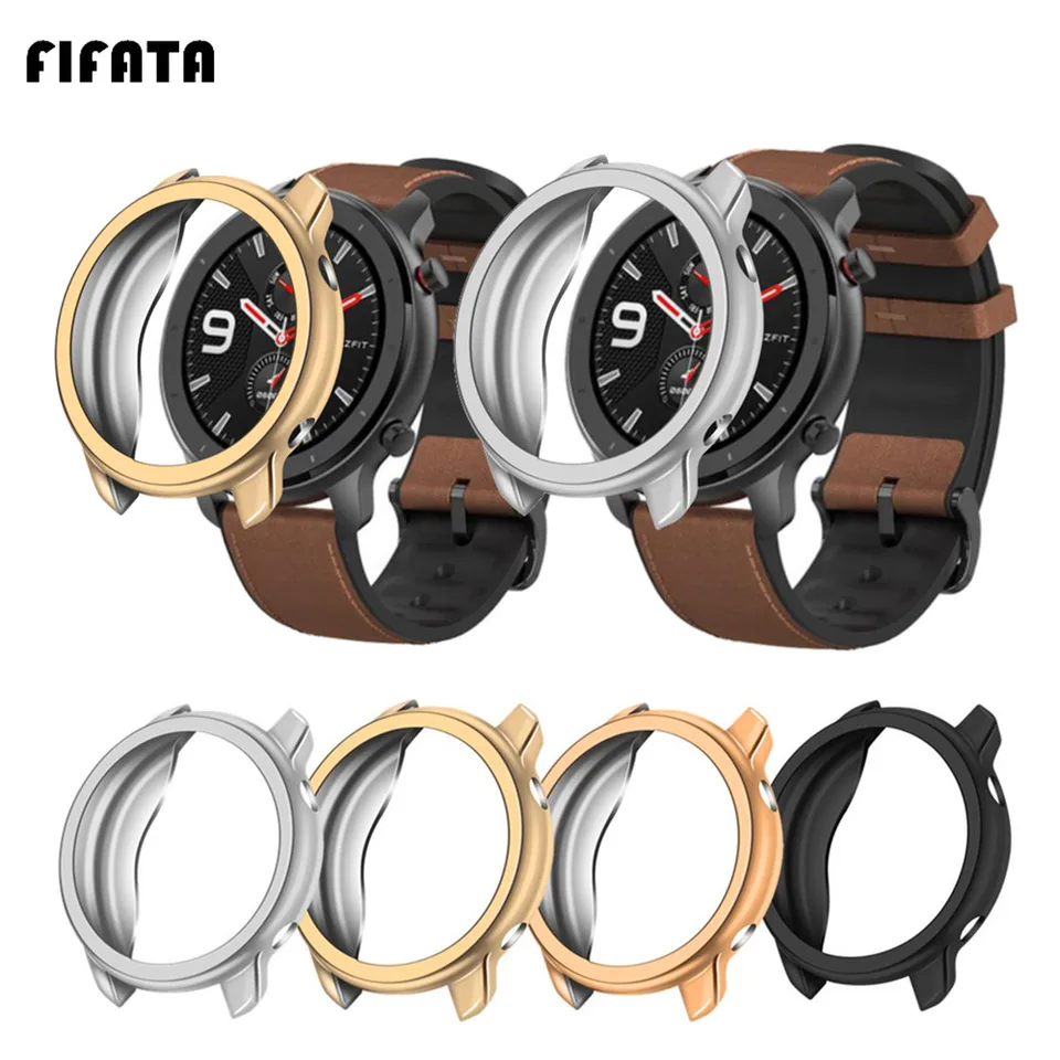 Per Amazfit GTR 47mm 22mm Cinturino in silicone bicolore con motivo a