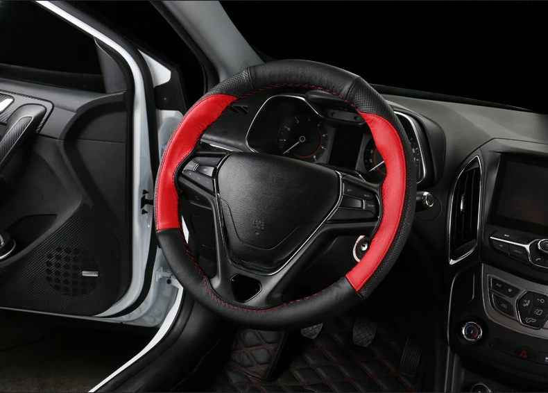 Для Chery ARRIZO5 ARRIZO 5 Крышка рулевого колеса Модифицированная ручная швейная крышка рулевого колеса отверстие ручки