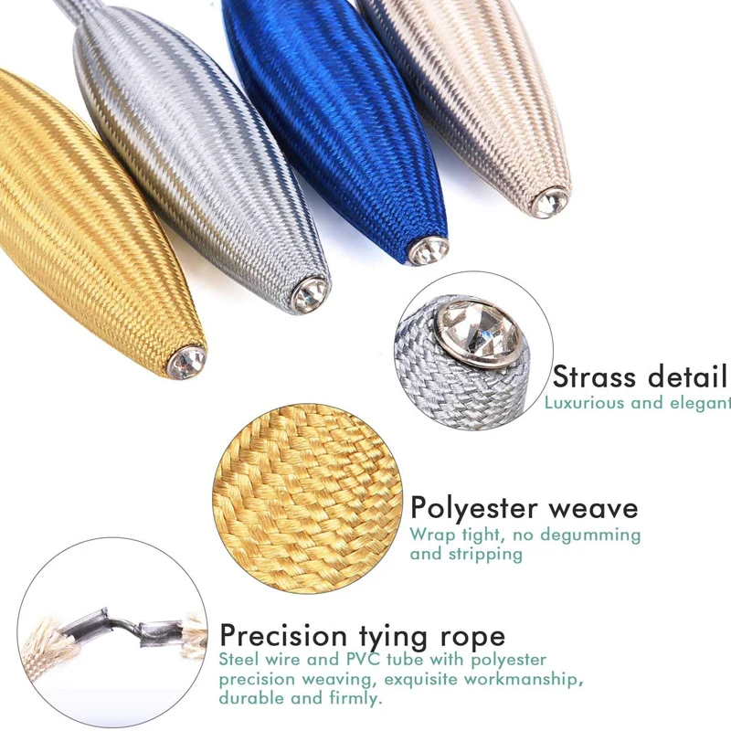 1 Piece Twist Maize Curtain Tie Backs Extra Long Weave Rope Drape