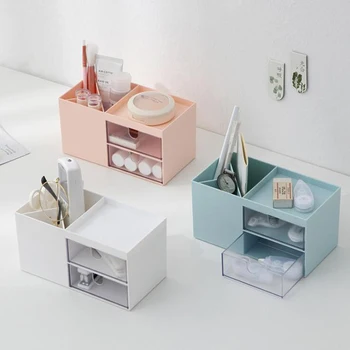 

Plastic cosmetics storage box jewelry nail polish finishing container drawer type storage box desktop sundries storage box