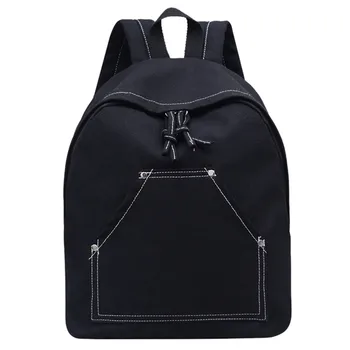 

2020 Canvas Backpack New Arrival Designer Simple Backpack Travel Bag Classic Black Designer Student Backpack Marsupio Donna