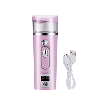 

USB Rechargble 35ML Spray Mist Facial Steamer Nano Face Mister Sprayer Skin Hydrating Moisturizing Skin Tester Monitor Detector