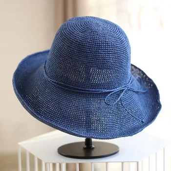 

special Lafei fisherman's hat, female summer sunshade hat, beach cap, sunscreen, folding straw hat, beach cap, sun protection