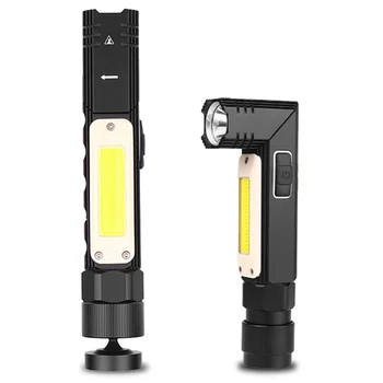 

USB Rechargeable Magnetic Inspection Lamp Flashlight Emergency XPG LED COB Working Light