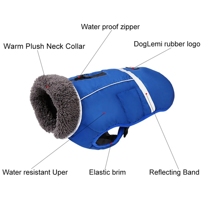 Pet Costume Dogs Warm Turtleneck Double-sided Sleeveless Jacket Puppy Winter Thickening Sleeveless Jacket With Leash Ring New