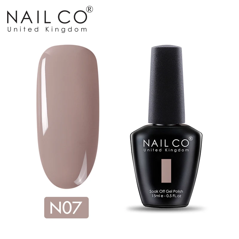 NAILCO УФ светодиодный Гель-лак для ногтей smalto Полупостоянный unghie живопись гель лак Manicura permanente замочить от ногтей Гель-лак художественный - Цвет: N07