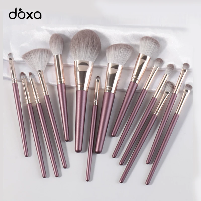 

doxa 14pcs Makeup Brushes Set For Foundation Powder Blush Eyeshadow Concealer Lip Eye Make Up Brush Cosmetics Beauty Tools