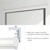 Universal Adjustable Projector Screen Mounting Hook Projection Screen Wall Hanging L-Bracket Movie Screen Curtain Mount Hook Kit ► Photo 2/6