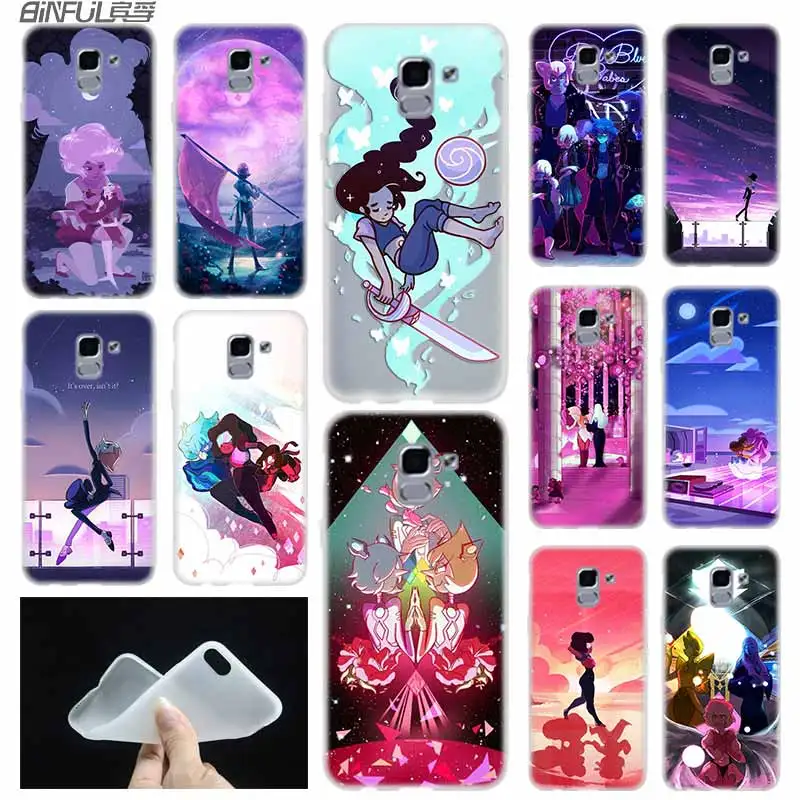 Мягкий чехол из ТПУ для Samsung Galaxy J6 J8 J5 J7 J4 Core Plus 2018 2016 2017 EU Prime Pro Ace Steven Universe жемчужина