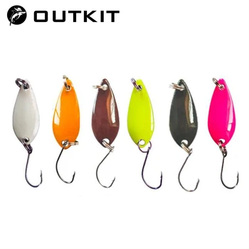 MEGA DISCOUNT ❤️ New Mini Fishing Lure 3cm 3g Spoon Metal Lures Colorful Spinnerbsit Minnow Small Fish Single Hook Jig Stream Trout Winter Ice - discount item 25% OFF Sports & Entertainment