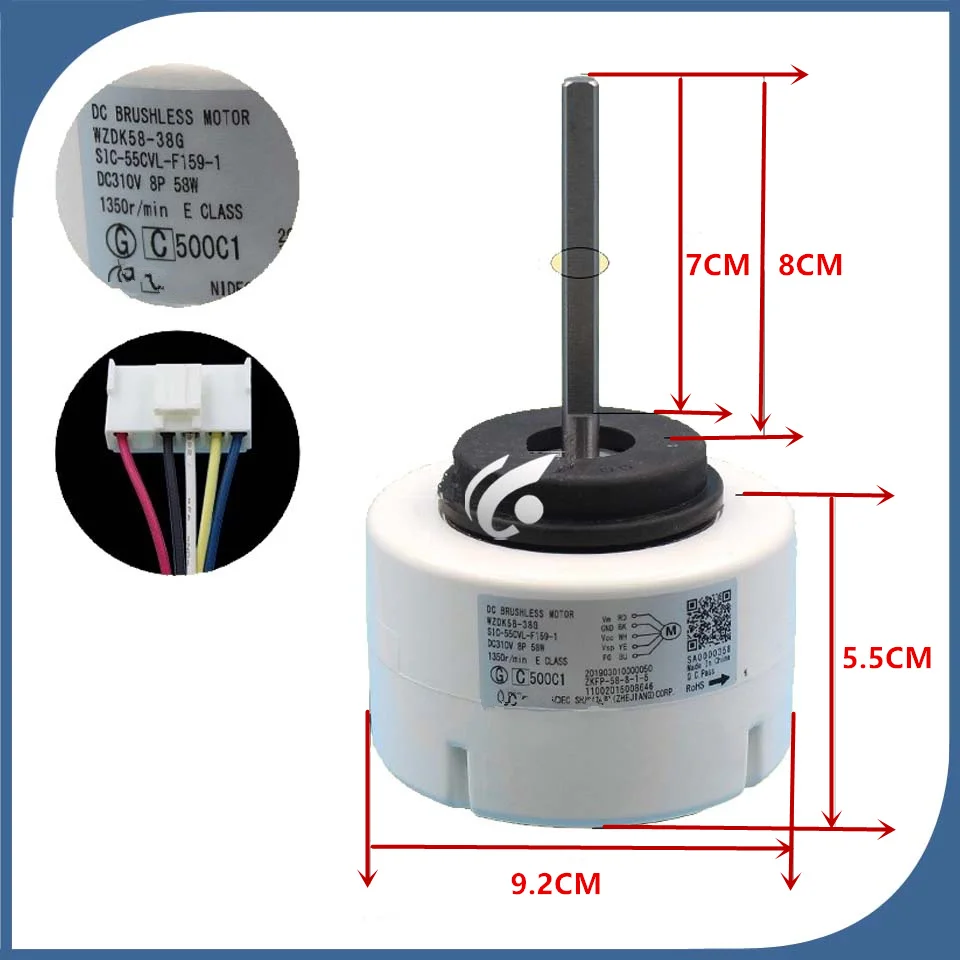 Motor para ar Condicionado Midea Wzdk5838g Sic55cvl-f1591 Parte Nova