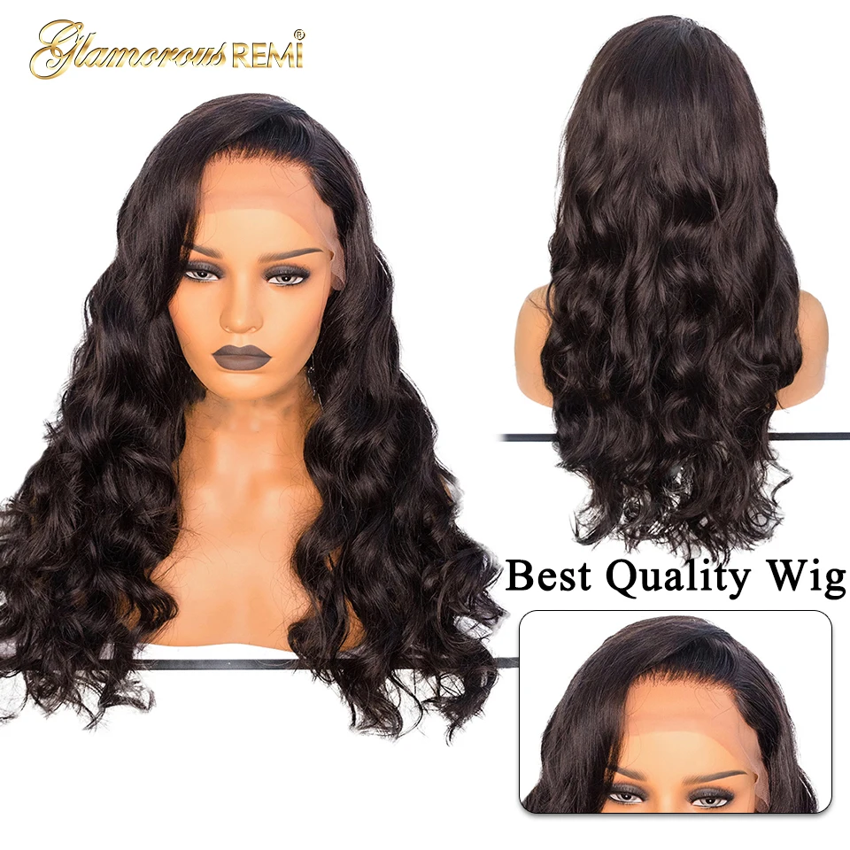 

Body Wave Lace Front Wigs Brazilian Remy Human Hair 13*4 Frontal Wig 130% 150% Denisity Wig For Women Glueless Preplucked