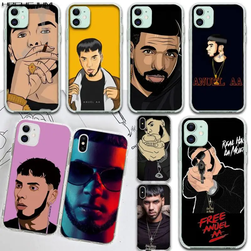 Роскошный чехол для телефона HPCHCJHM Anuel AA DIY iPhone 11 pro XS MAX 8 7 6 6S Plus X 5S SE 2020 XR|Бамперы| |