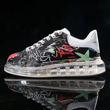 

Couple Casual Sports Shoes 2018 Autumn And Winter New Men's Air Cushion Running Shoes Men And Women Casual White Shoes Sneakers