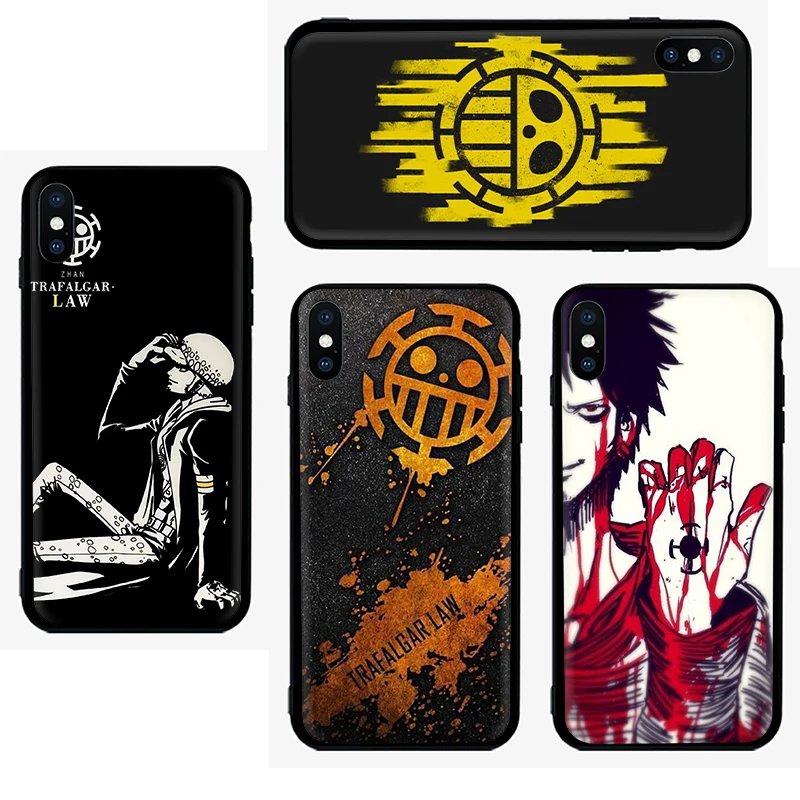 EWAU one piece Trafalgar Law логотип мягкий силиконовый чехол для телефона чехол для iPhone 5 5S SE 6 6s 7 8 Plus X XR XS 11 Pro MAX