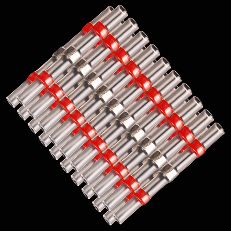 

20PCS Cable Soldered Sleeve Terminators Heat Shrink Butt Connectors Electrical Wire Crimp Terminals