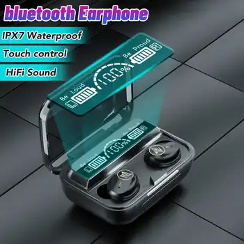 

4000mAh LED Bluetooth 5.1 Wireless Earphones Headphones Earbuds TWS Touch Control Sport Headset Noise Cancel Earphone Headphone