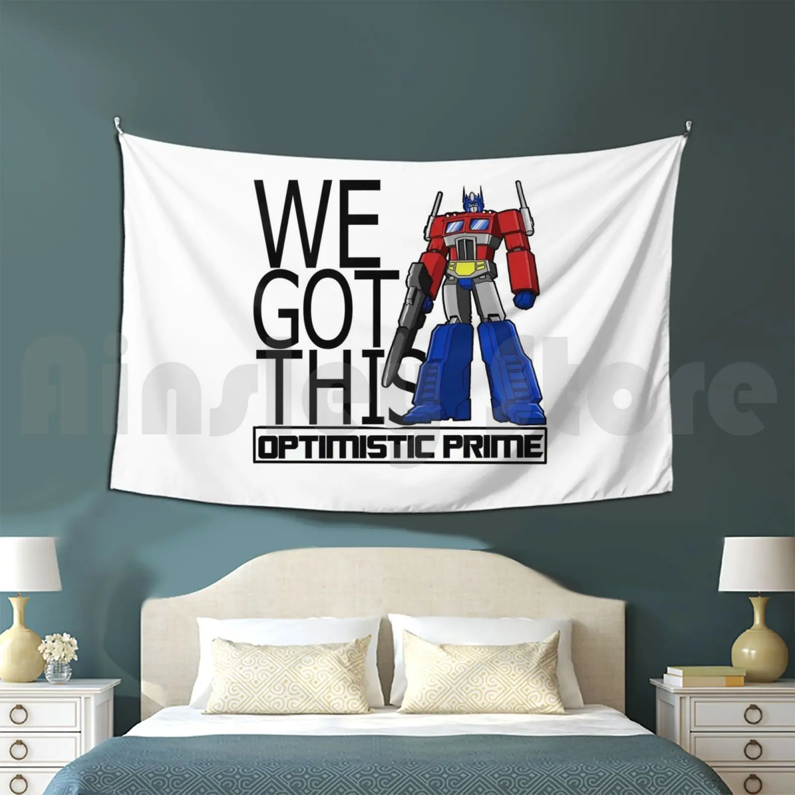 Ottimistico Prime Arazzo Soggiorno Camera Da Letto Prime Robot Ottimistico Auto Bot Autobot