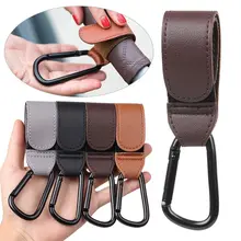 

High Quality Durable Stroller Hook 360 Degree Rotatable PU Leather Hanging Hook Multi Purpose Pram Hook Stroller Accessories