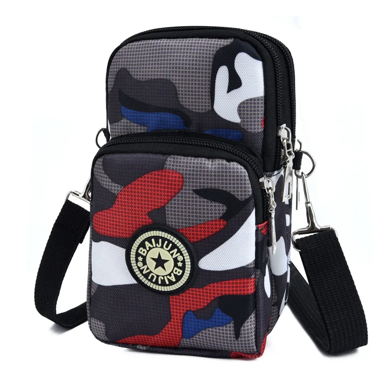 

Mini Canvas Bag for Women Men Running Outdoor Sports Shoulder Crossbody Bag Phone Arm Bag Coin Purse Wallet Key Bag