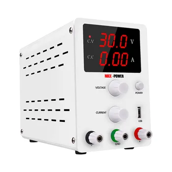 

NICE-POWER R-SPS3010 30V 10A DC Regulated Power USB Interface Digital Adjustable Switching Lab Testing Variable Power Supply