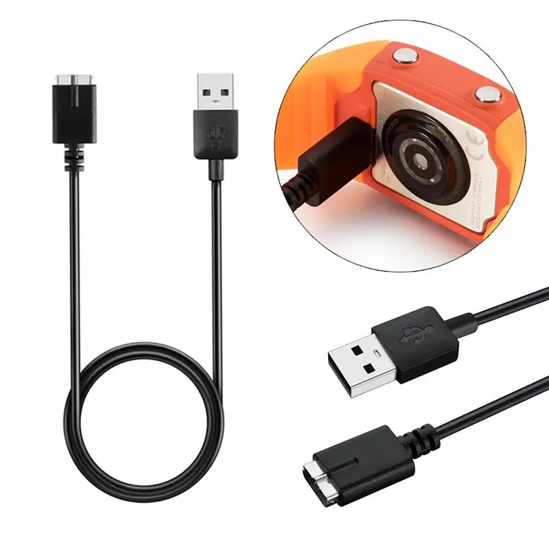 Exing Câble de Charge Rapide USB pour Montre Polar M430 Noir 1 m 