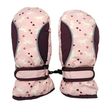 Детские зимние перчатки водонепроницаемые лыжные зимние спортивные варежки