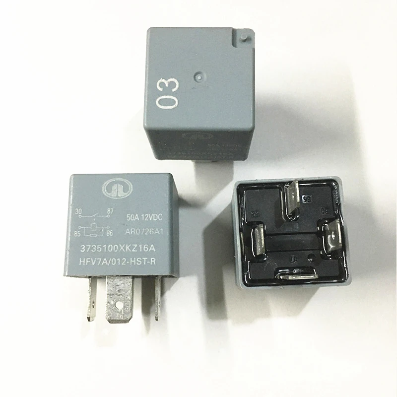 1pcs Car relay anti-foot car 3735100XKZ16A 12V 4 feet HFV7A/012-HST-R | Обустройство дома