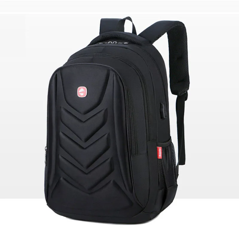 

46cm High Waterproof Solid Large Backpack Men Laptop Bags Black Backpack Man Travel Backpack Teenager Book bag Oxford Backpack