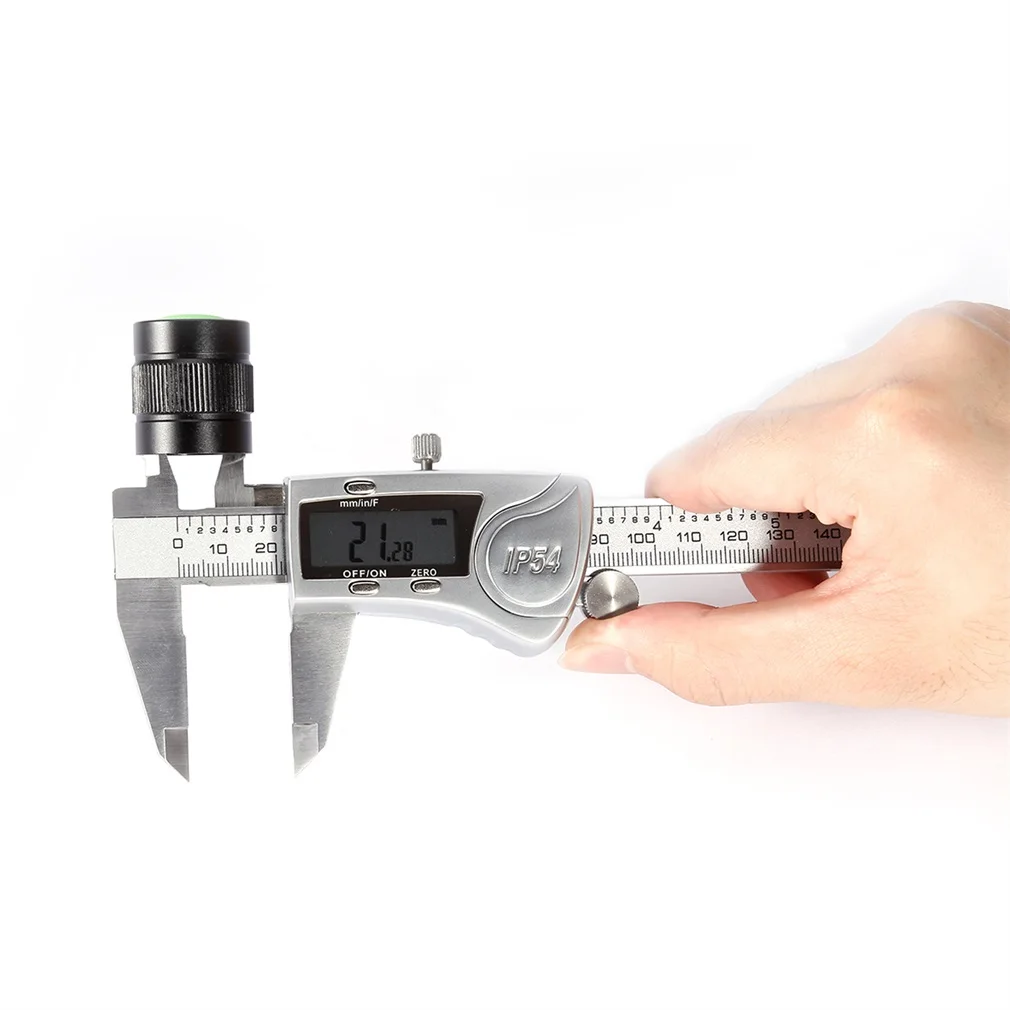 LESHP Electronic Digital Caliper 6 Inch with LCD Screen Waterproof Stainless Steel & Zinc Alloy Accurate Vernier Caliper Tool