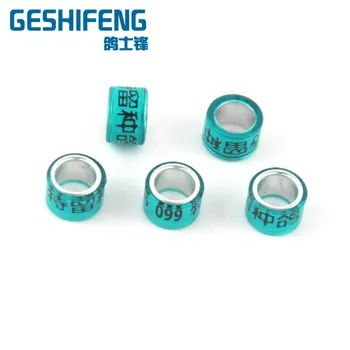 

Personalized 7mm height telephone number pigeon leg rings