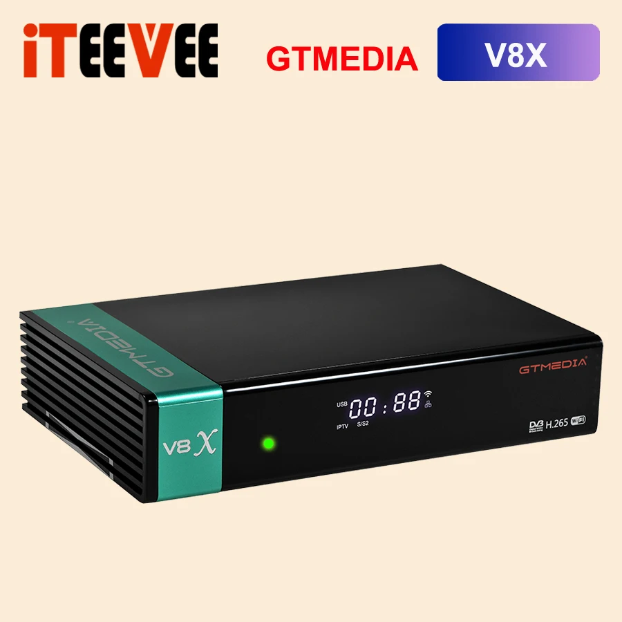 H.265 GTmedia V8X Satellite TV Receiver Card Slot CA Support