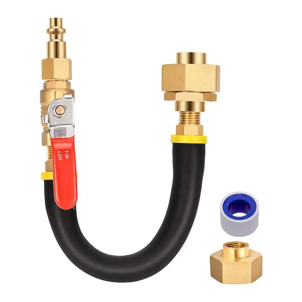 

1 pc Winterizing Kit Sprinkler Blowout Adapter with Supplies Valve, Bathroom Kit 11.5 Male Air Inch Kitchen Off Shut Compre P6S5