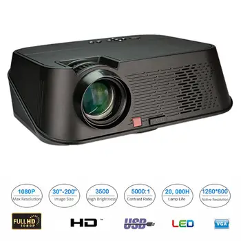

5.8-inch High Quality LCD LED Projector with 1080P HD Projection 3500 Lumens for Office Teaching Home