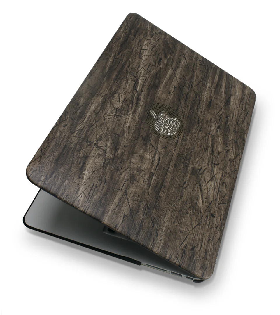 Классический деревянный топ из искусственной кожи для Macbook Air Pro retina 11 12 13 15 дюймов с сенсорной панелью 13,3 15,4+ крышка клавиатуры