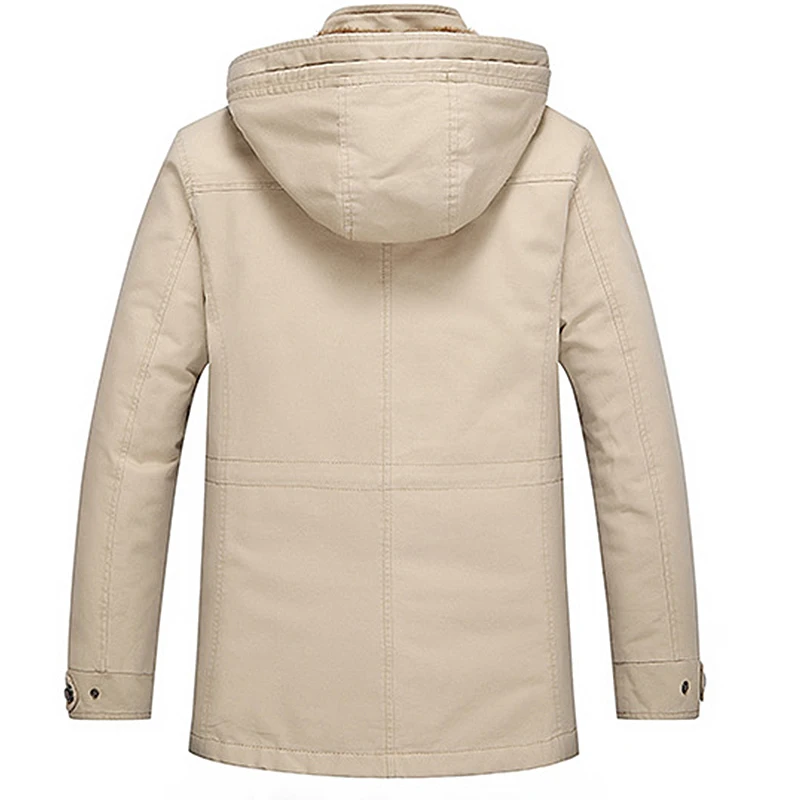 2019 spring autumn fleece trench coat men windbreaker jacket plus size pure cotton mens overcoat washed jacket men's tide shirt