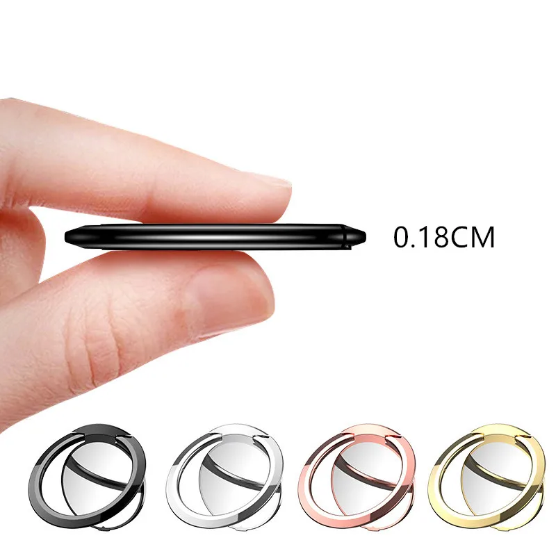 0,18 см мобильный телефон палец кольцо на 360 градусов вращающийся смартфон Стенд держатель для iPhone samsung huawei металлический Автомобильный держатель Стенд