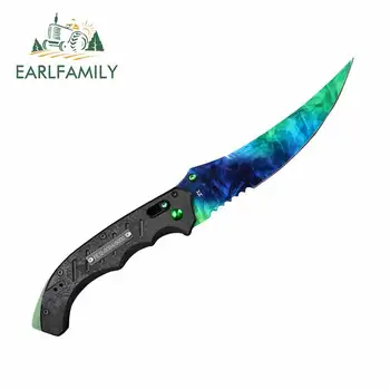 

EARLFAMILY 13cm for CS GO Knife Personality Car Stickers and Decal Waterproof Laptop Motorcycle JDM Car Assessoires